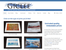 Tablet Screenshot of grandrivergiclee.com